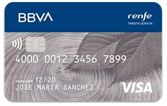 bbva tarjeta dorada renfe