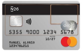 tarjeta de debito N26 Mastercard