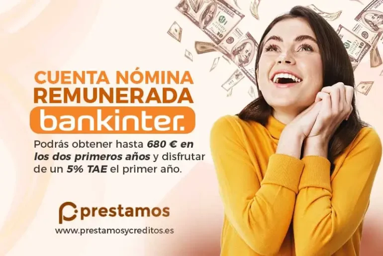 Cuenta nomina Bankinter remunerada sin comisiones