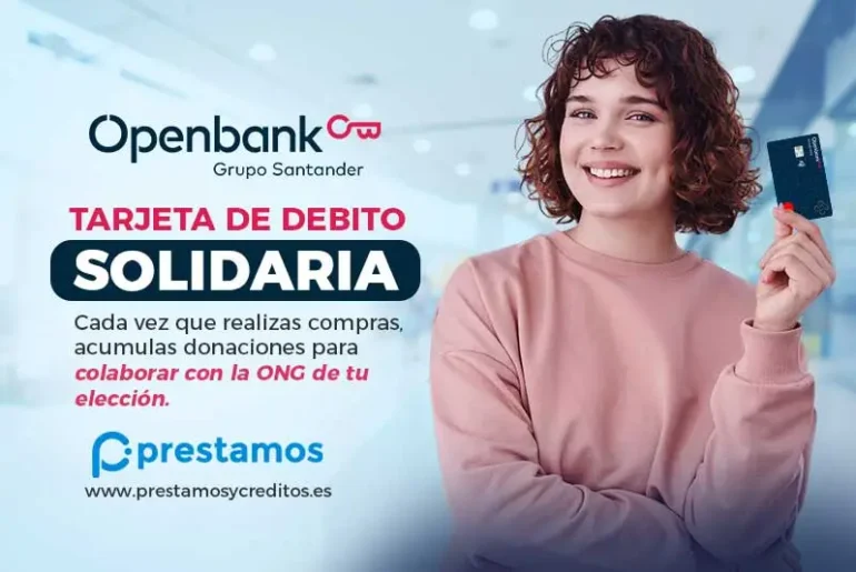 Tarjeta de debito Solidaria de Openbank