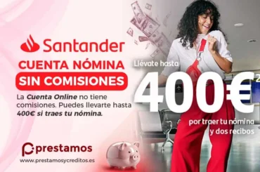 cuenta nomina del Banco Santander sin comisiones