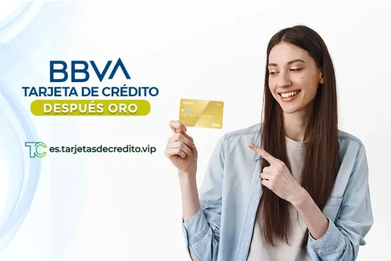 tarjeta de credito despues oro de BBVA